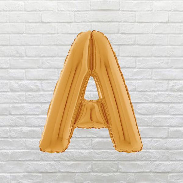 Gold Letter A Balloon