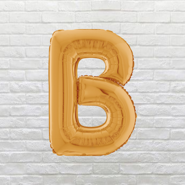 Gold Letter B Balloon
