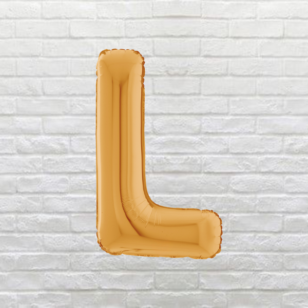 Gold Letter L Balloon