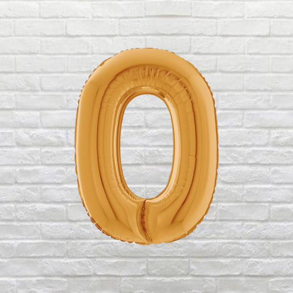 Gold Letter O Balloon