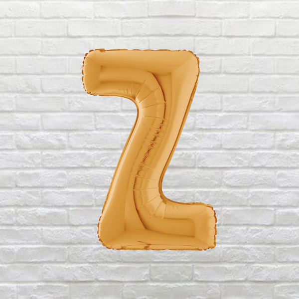 Gold Letter Z Balloon