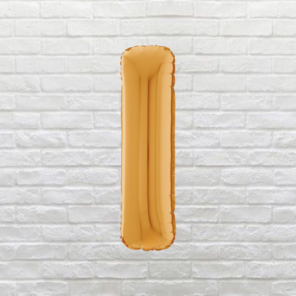 Gold Letter I Balloon