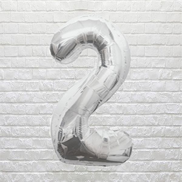 Silver Birthday Number 2