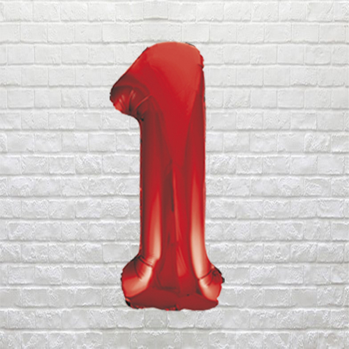Red Birthday Number 1