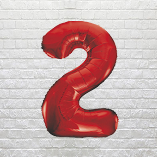 Red Birthday Number 2