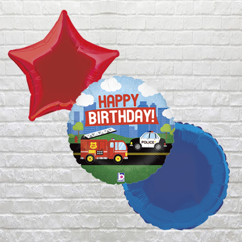 Emergency Vehicles Birthday Bouquet