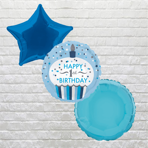 First Birthday Blue Bouquet