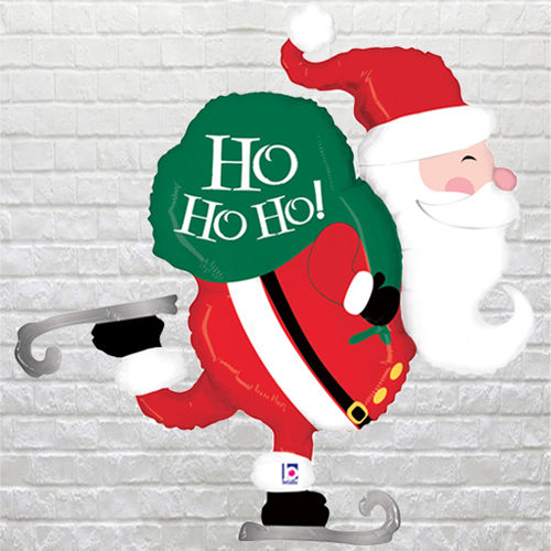 santa skating balloon