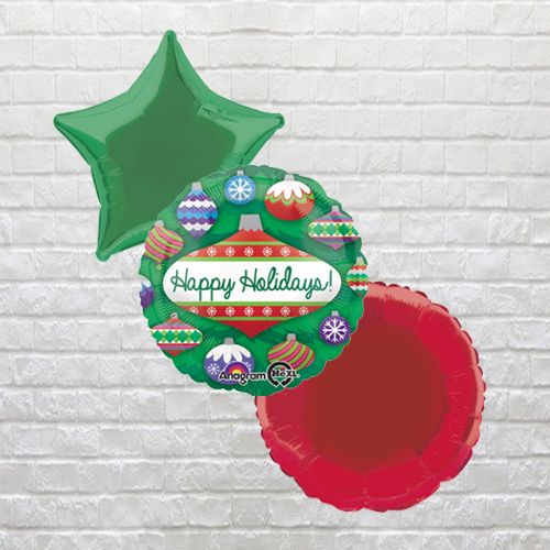 christmas baubles bouquet