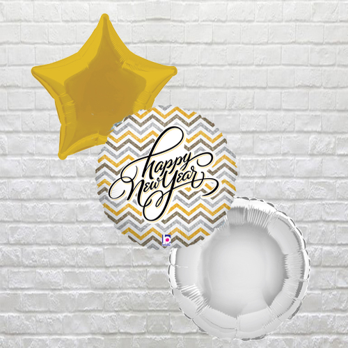 Metallic Happy New Year