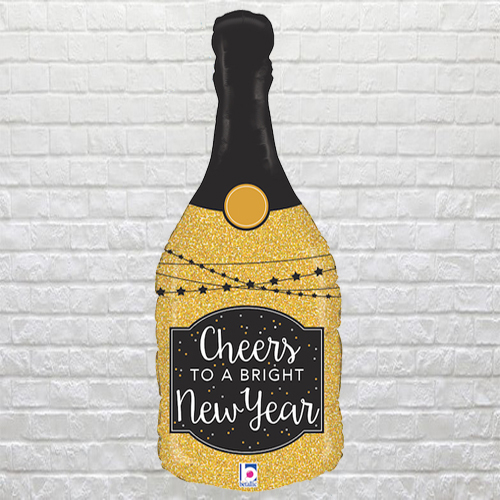 Glittery Champagne Bottle