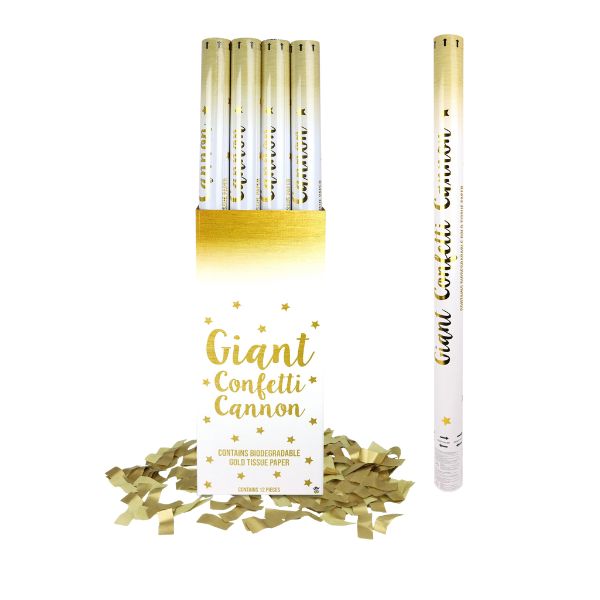 Gold Paper Confetti Cannons 80cm
