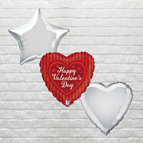 stripes valentine bouquet