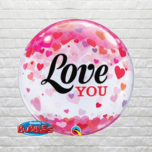 Pink Love You Bubble