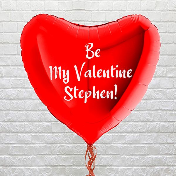 Personalised Large Red Heart