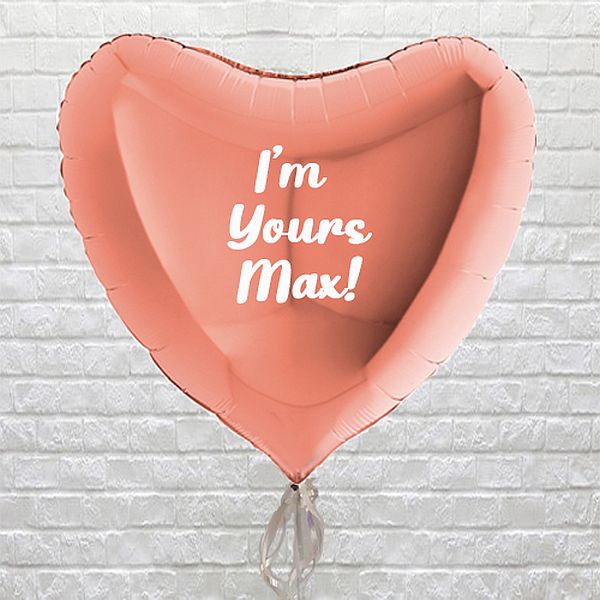 Personalised Large Rose Gold Heart