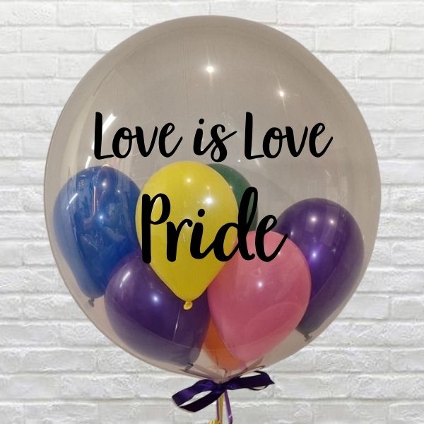 Love is Love Pride Bubble Balloon