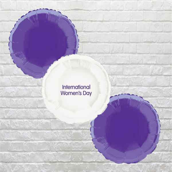 IWD White Round Foil Bouquet