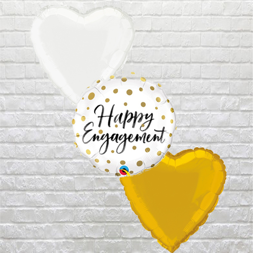 Gold Dots Happy Engagement