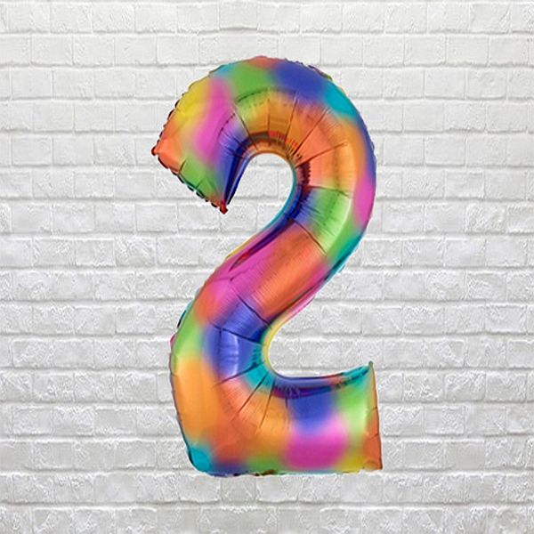 Rainbow Birthday Number 2