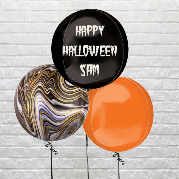 Personalised Halloween Globe Bouquet