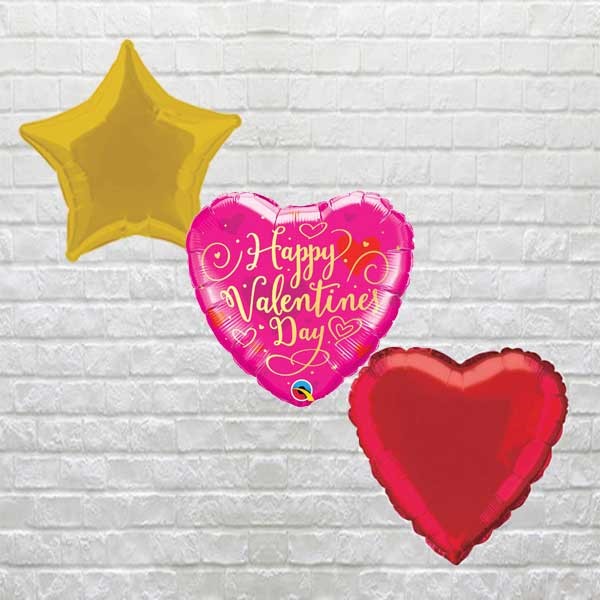 Gold Script Valentine Bouquet