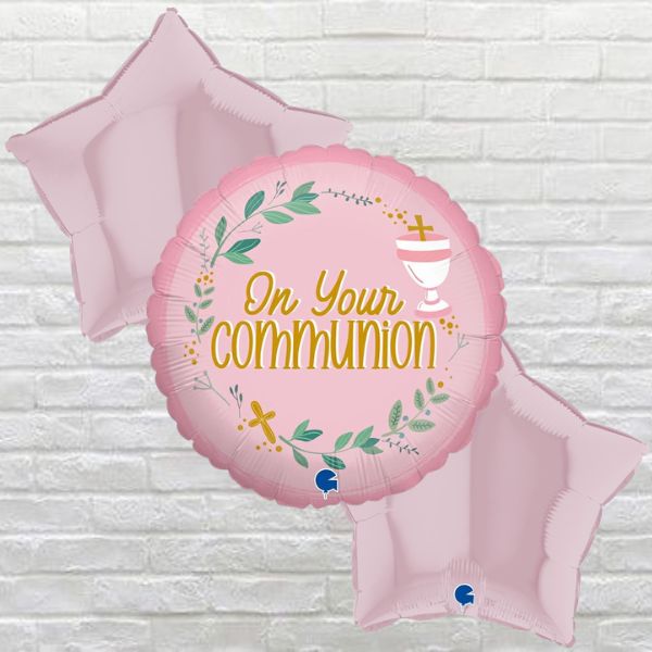 Communion Bouquet Pink