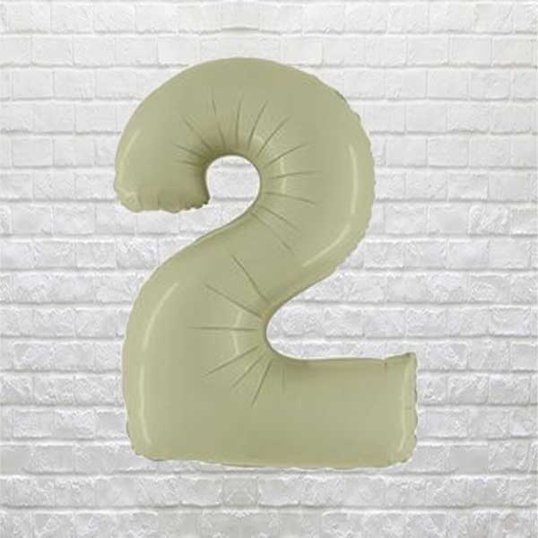 Olive Green Birthday Number 2