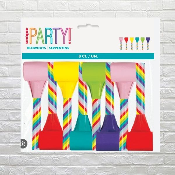 Assorted Colour Blowouts - Packs 8