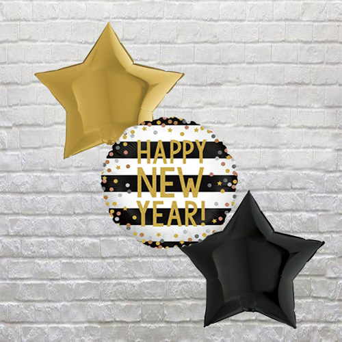 Happy New Year Confetti Glitter Bouquet
