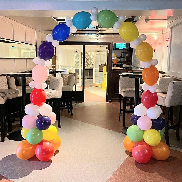 Std Quick Link Rainbow Helium Arch