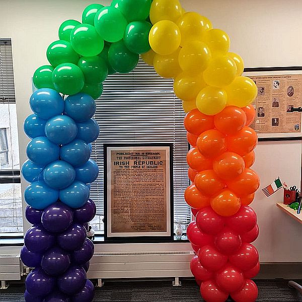 Standard Rainbow Balloon Arch