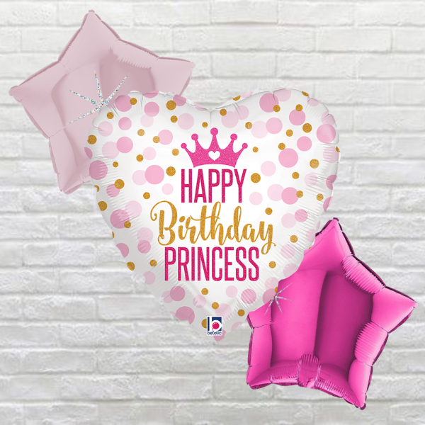 Happy Birthday Princess Balloon Bouquet