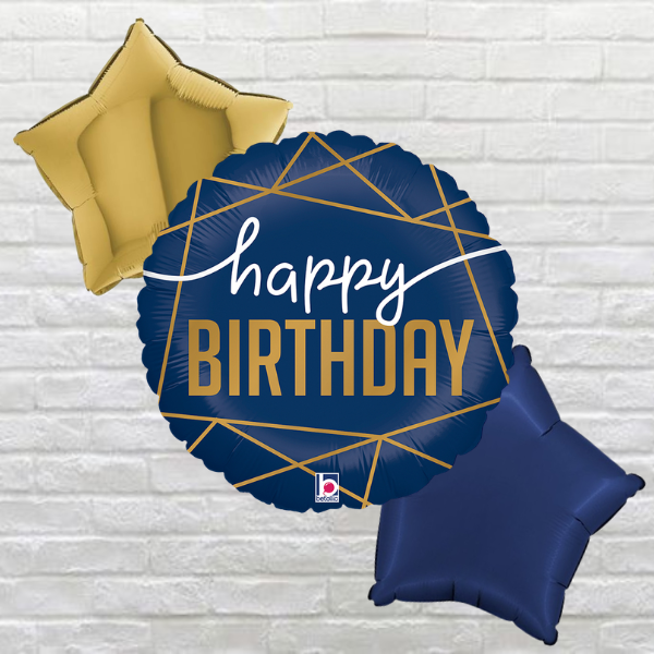 Navy Happy Birthday Bouquet
