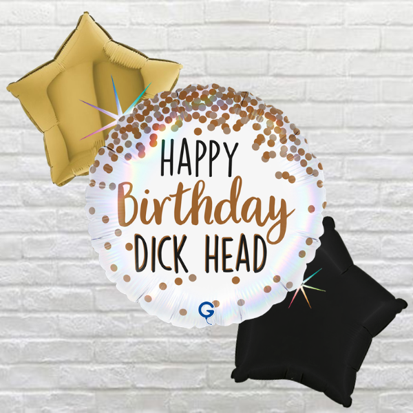 Happy Birthday Dickhead Balloon Bouquet