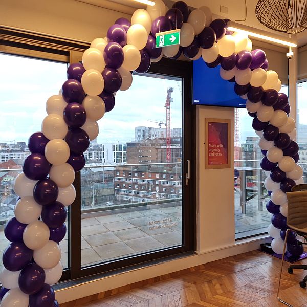 IWD Purple and White Arch