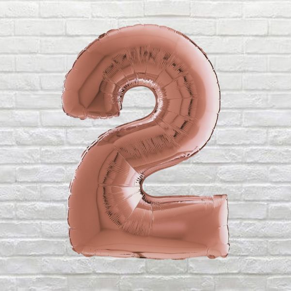 Rose Gold Birthday Number 2