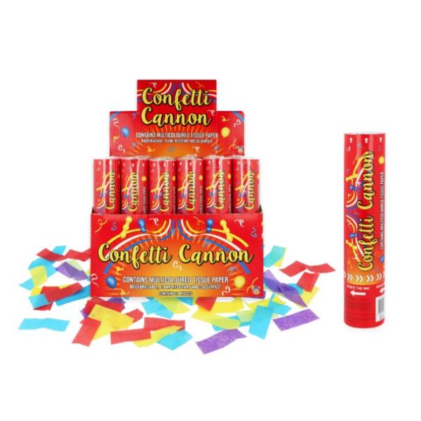 MultiColour Paper Confetti Cannon 20cm