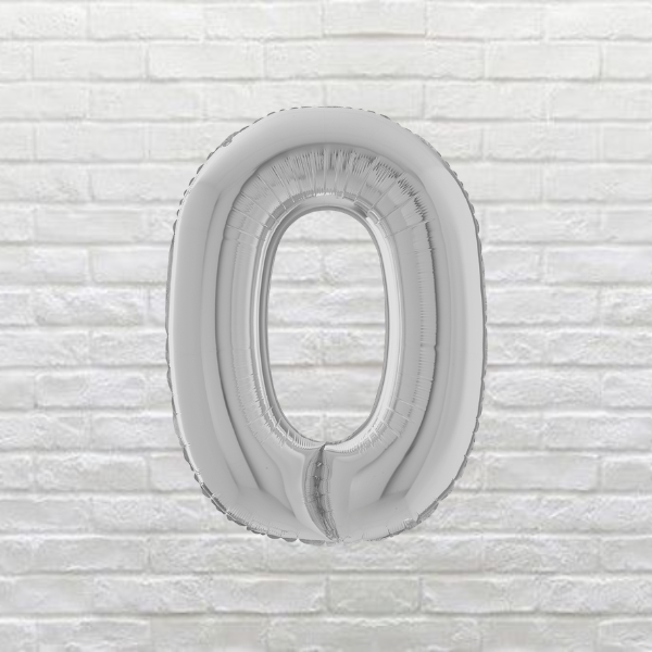 Silver Letter O Balloon