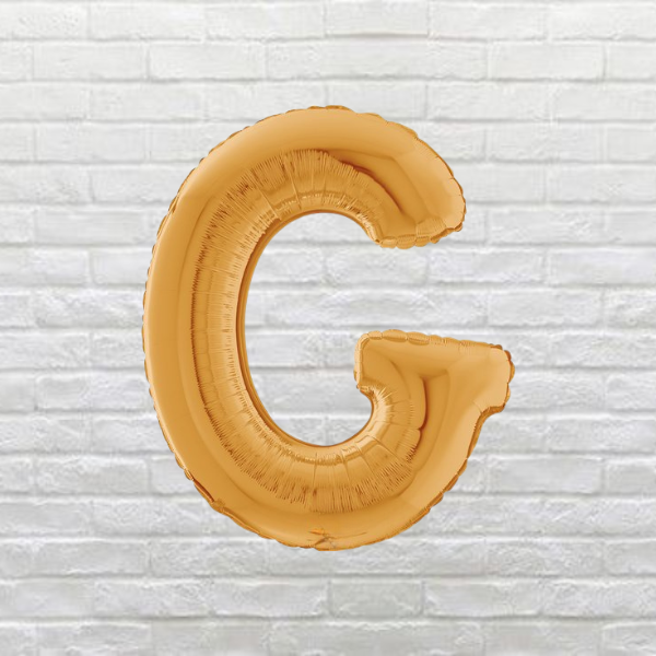 Gold Letter G Balloon