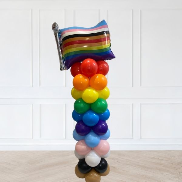 Pride Flag Balloon Column