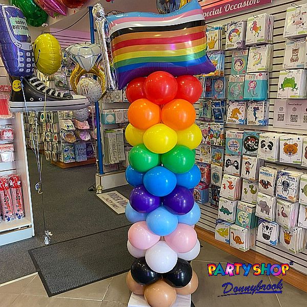 Pride Flag Balloon Column